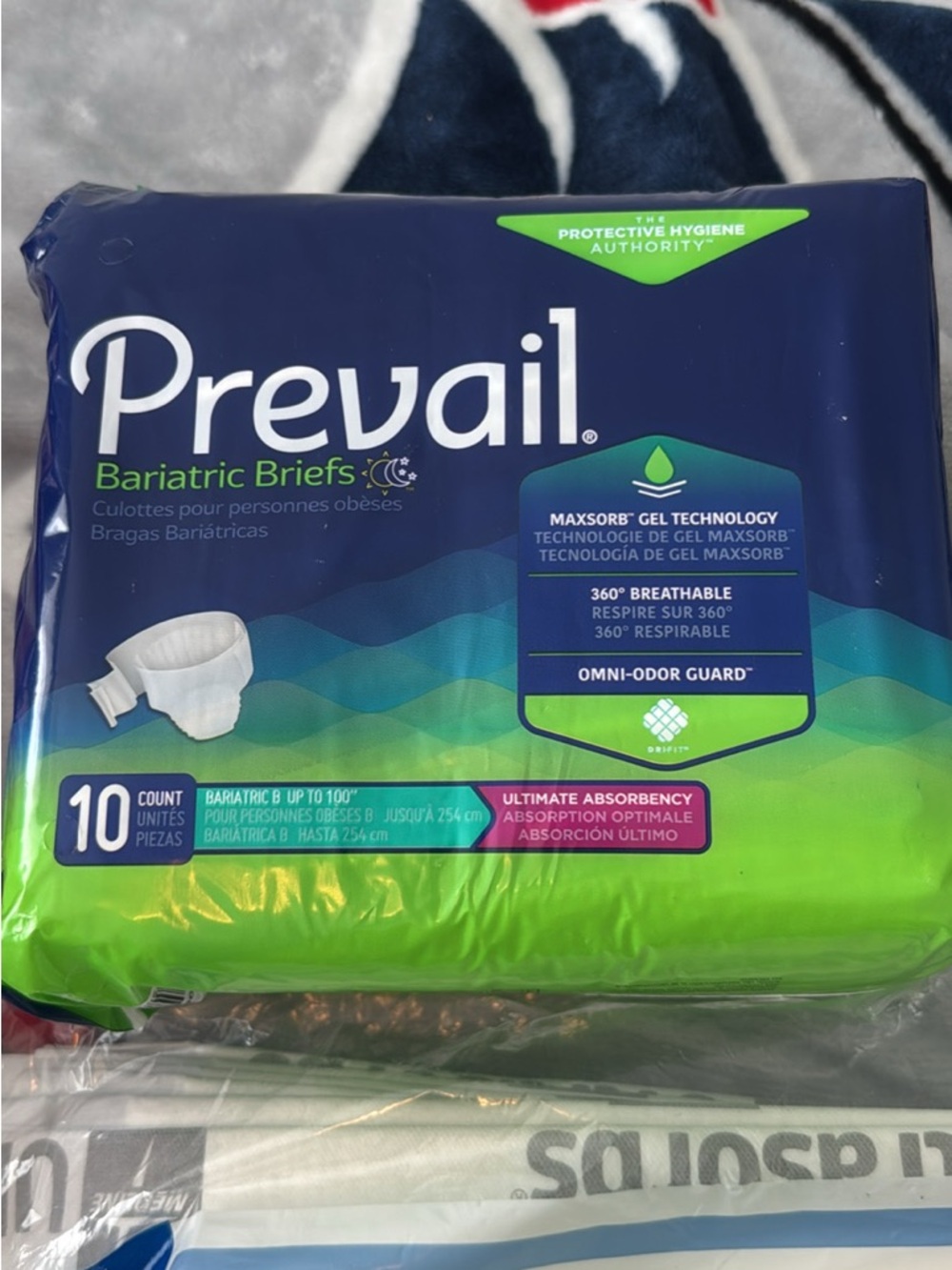 Prevail Bariatric Briefs and Bed Pads